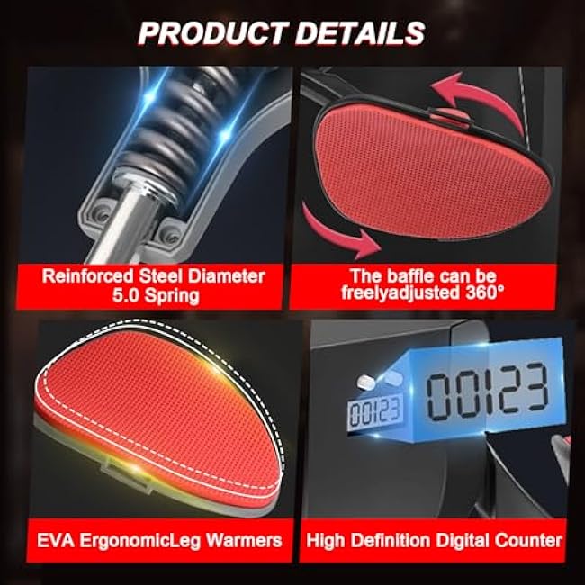 Adjustable Thigh Master,0-110lbs Pelvic Floor Exercise Device,Kegel Trainer Pelvic Health for Men,Thigh Exerciser for Women with Digital Counter,Hip Shaper Trainer Machine,Leg Inner Workout Equipment