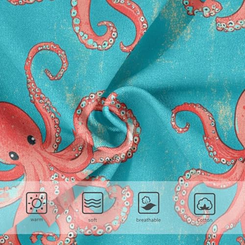 Wusikd Cute Octopuses Girls' Underwear Cotton Girls Briefs Soft Toddler Underwear 2T3