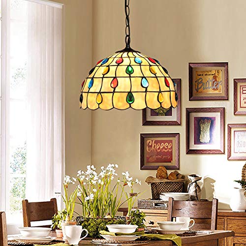 Plafonnier Phoenix Tail lustre 12" d'exception en perles pour intérieur raffiné