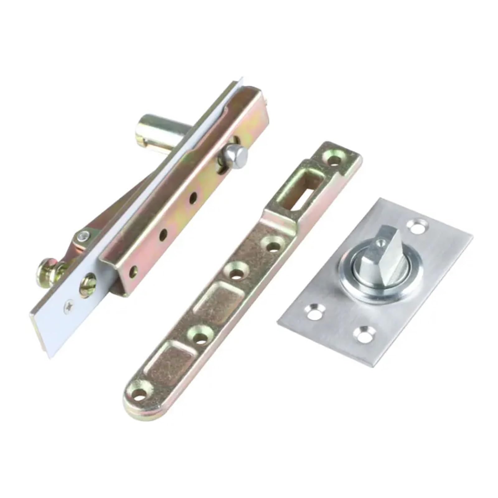 Bisagra pivotante oculta de acero inoxidable con rotación 360 ​​grados | Resorte de piso invisible for puerta de madera de alta resistencia de 100 kg
