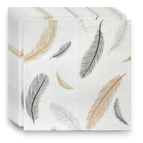 Image of Barebeauty 70 x 70 CM Brick Wallpaper 3D Wall Panel | Self-Adhesive Waterproof Foam Wall Sticker | Peel & Stick Decor for Home, Bedroom & Living Room (Pack of 5, 26.35 Sq. Ft. Approx)