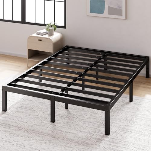 Zinus Yelena 35.6CM Classic Metal Platform Bed Frame with Steel Slat Support, 140 x 200 x 35.6 cm