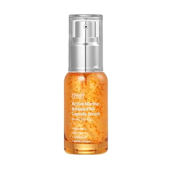 SUNGBOON EDITOR Active Marine Astaxanthin Serum, Niacinamide, Tranexamic Acid, Hyaluronic Acid, Hydrating Serum for Even Skin Tone, Korean Skin Care, 30ml, 1.01 fl.oz