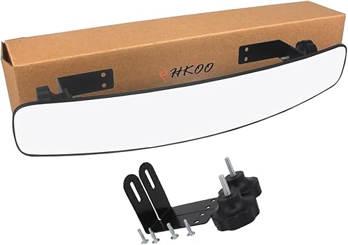 Miniatura 7 de Espejo retrovisor panorámico de 180 grados extra ancho de 16.5 pulgadas, apto para carrito de golf, EZGO Club Car Yamaha (espejos de carrito de golf)