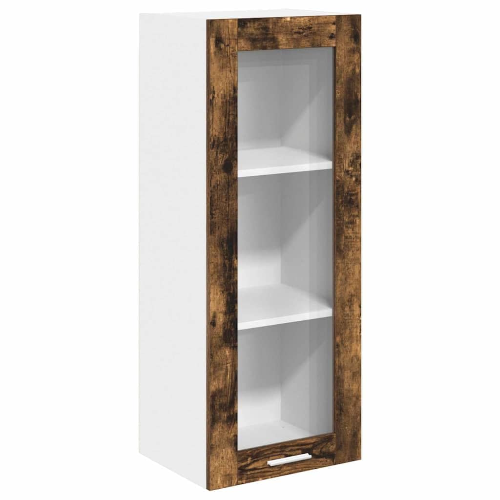 Armoire de cuisine suspendue en chêne pour studio moderne
