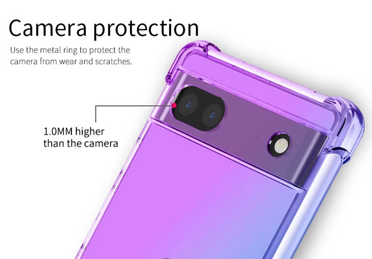 QIYIN Coque pour Google Pixel 6a, Silicone Coloré Case Protégez la
