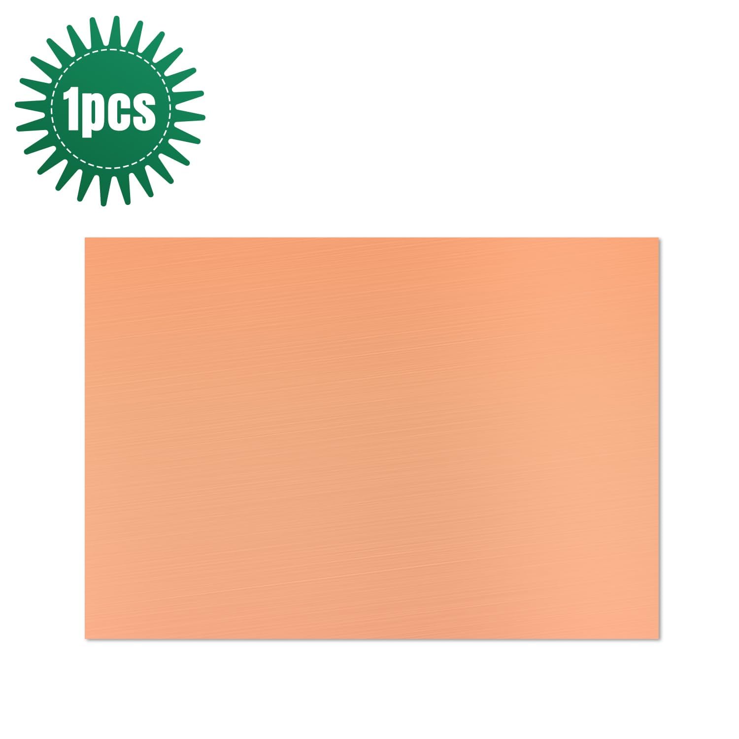 Lamiera di rame, 10,2 x 15,2 cm, spessore 2 mm, piastre in rame puro al 99,9% per fai da te, gioielli, elettrico, riparazione, industriale (1 pac)