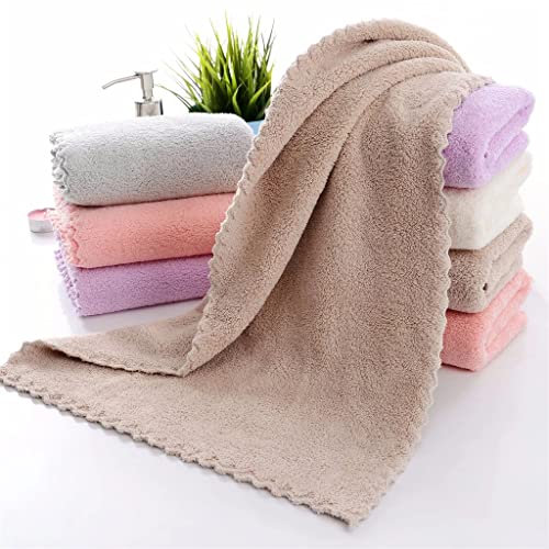 Serviette de bain velours corail pour le visage serviettes de bain en polyester - 4