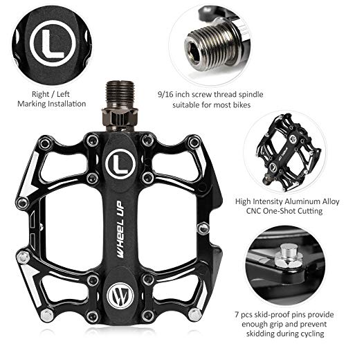 Pedal de bicicleta, Romacci Pedal de bicicleta de liga de alumínio Pedal de ciclismo de mountain bik