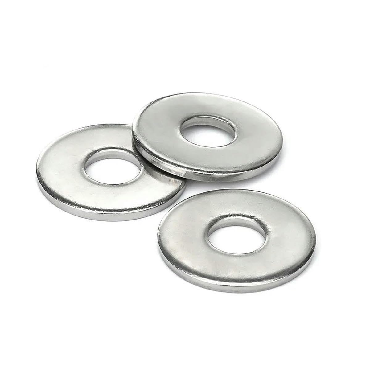M2.5 M3 M3.5 M4 M5 M6 M8 M10 M12 M14 m16 grande rondelle plate antidérapante type A SUS304 en acier inoxydable grande rondelle plate à joint-50pc M16