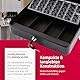 Olympia 6031 CB 770 Plus Geldkassette | Geldkasse abschließbar mit Schlüssel | Handkasse mit Münzzählbrett | Kasse für Bargeld | Geld Kassette aus Stahl | Inkl. GENIE Falschgeldprüfer