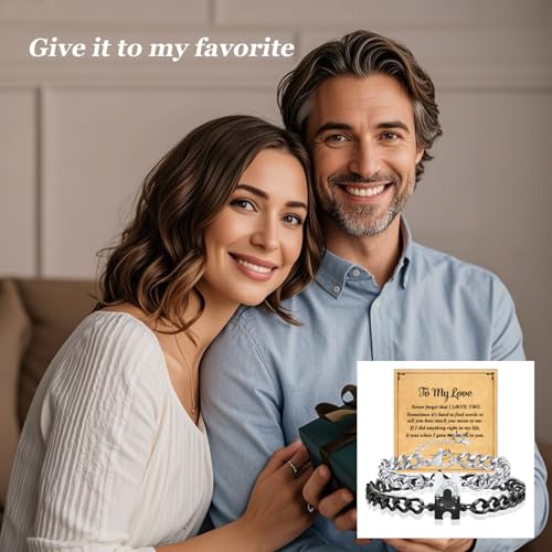 To My Love Couple Bracelet His and Hers Bracelets Heart Puzzle Gift for My Love Jewelry Gifts3