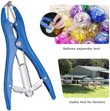 ZHEQOGZH Livestock Castration Bander with 4 Different Sizes of Castrator Rings for Goats Lambs Sheeps and Calves, Balloon Expander Pliers Tool - 5