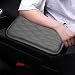 Dotesy Auto Center Console Cover Armrest Pads, PU Leather Universal Car Center Console Box Arm Rest Pads Cushion Protector (Gray)