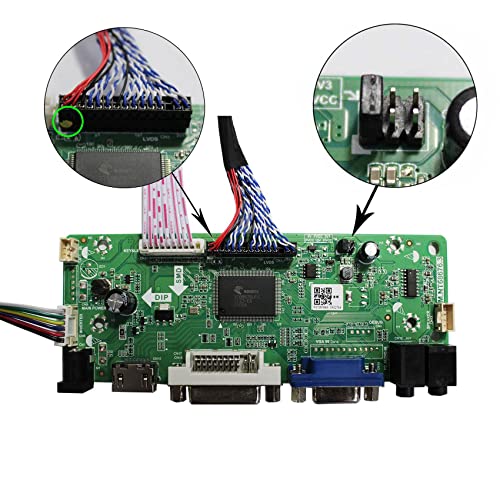 Image of VSDISPLAY VGA DVI Controller Board for 21.5 inch 23.8 inch 1920x1080 30Pin Screen | T215HVN01.0 M215HW03 V1 V2 M215HGE-L23 M215HTN01.1 LM238WF5-SSA1 LM238WF1-SLE3