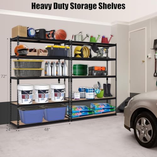 Image of GarveeTech Heavy Duty Garage Shelving Unit, 48 in L x 24 in D x 72 in H