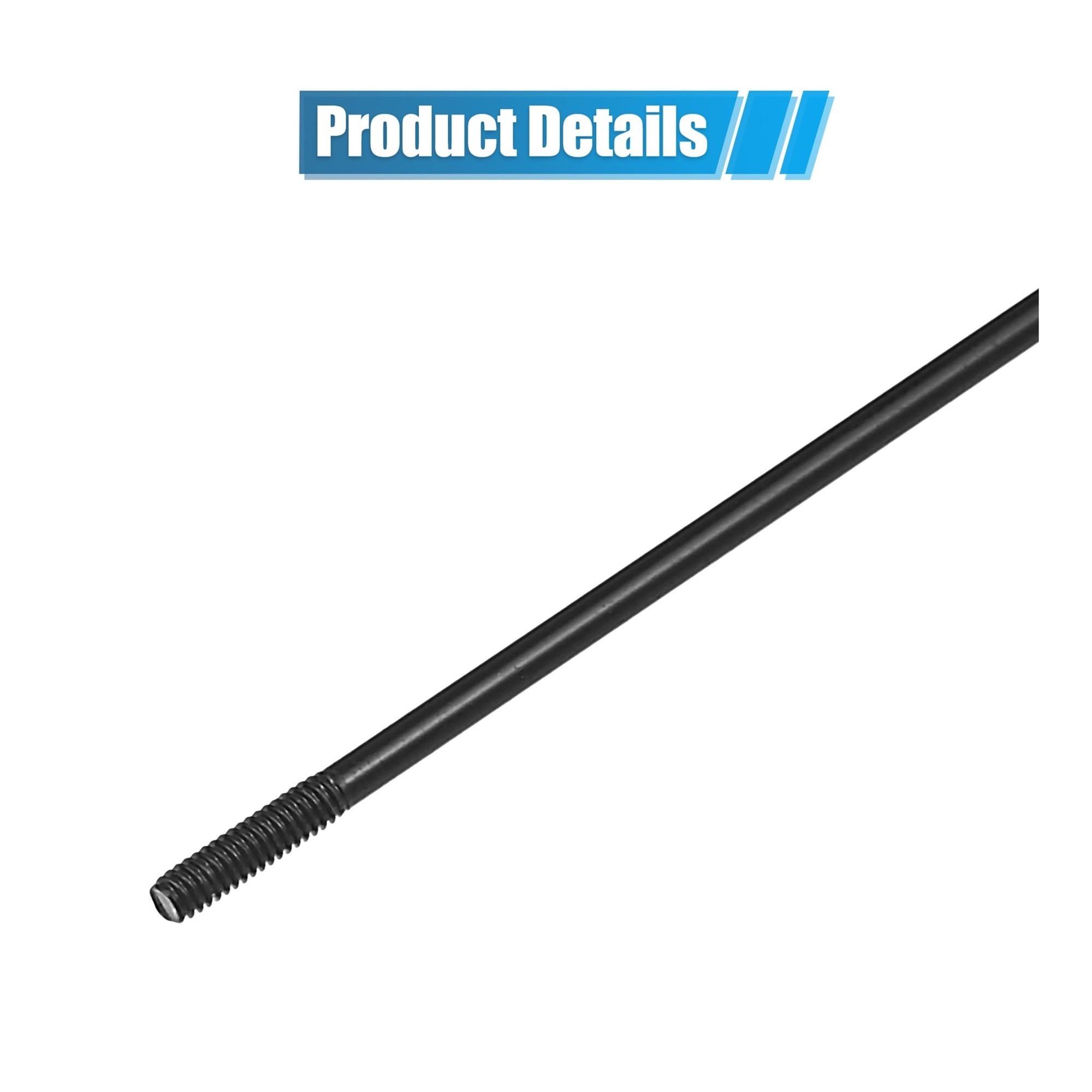 Stalowe szprychy rowerowe, Szprychy Rowerowe 36szt. 14G J Bend Stalowe 78-305mm Czarne Srebrne Z Nyplami