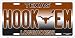 HOOK EM Texas Longhorns Novelty License Plate