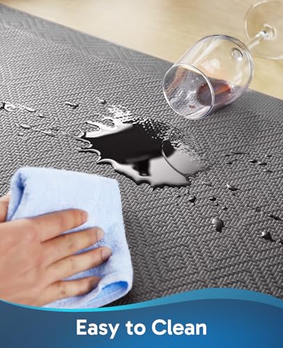 Image of Ophanie Kitchen Mats for Floor,3 /4 inch Thick,20x48 Anti Fatigue Cushioned Mat,Kitchen Rugs,Waterproof,Comfort Ergonomic Standing Mat for Office,Home,Sink with 99+ Pairs of Anti-Slip Bottom Ridges