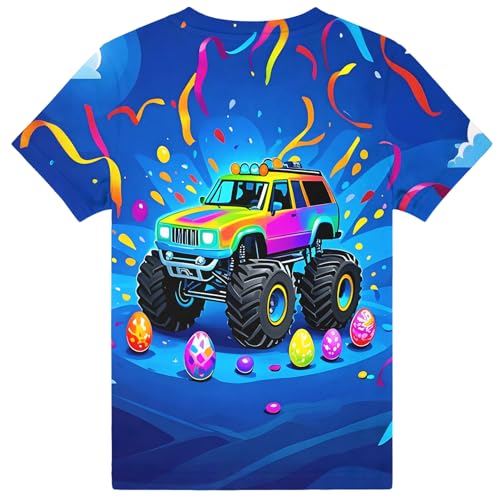 Image of Hgvoetty Boys Girls Graphic T-Shirts Kid 3D Casual Tops Tees for 6-16 Years