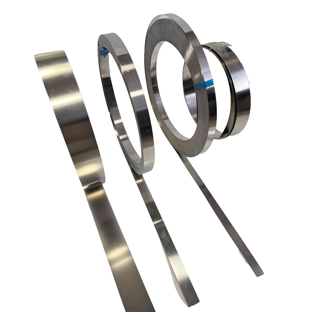 1pc High Elasticity 301 Stainless Steel Strip - 0.8mm Thick Foil Strip in Various Widths (5mm to 100mm) for Springs and More(0.8x50x1000mm)