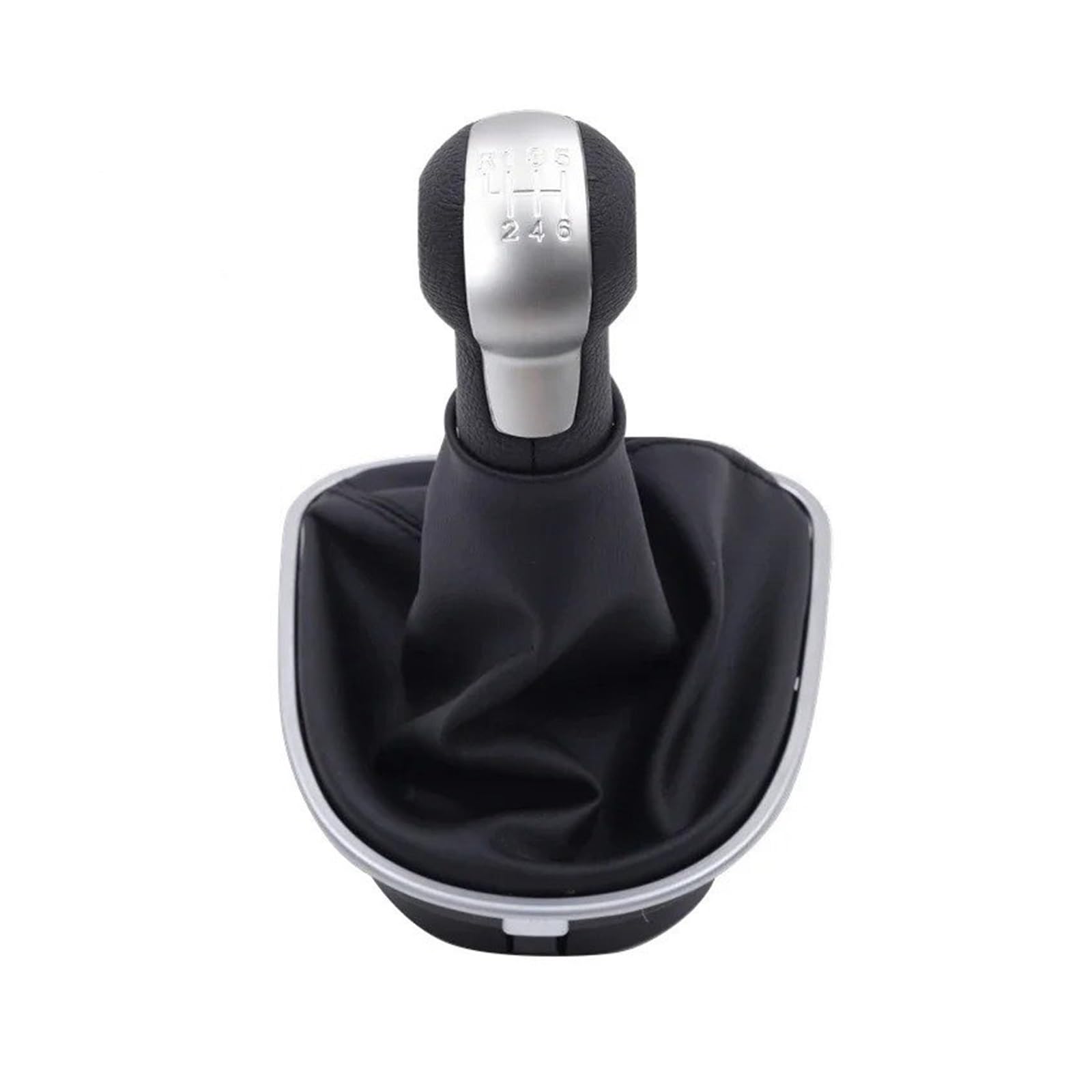 SAUANMNKTP Gearshift Knob for Seat Leon II 2005-2012 Car Gear Stick Shift Knob with Leather Boot