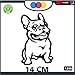 Adesivo per Auto - Bulldog Francese Stickers Notebook - Cane, Cani, Adesivi Cani, Stickers Auto - Accessori, Stickers, Decal cod 1298 (Nero)