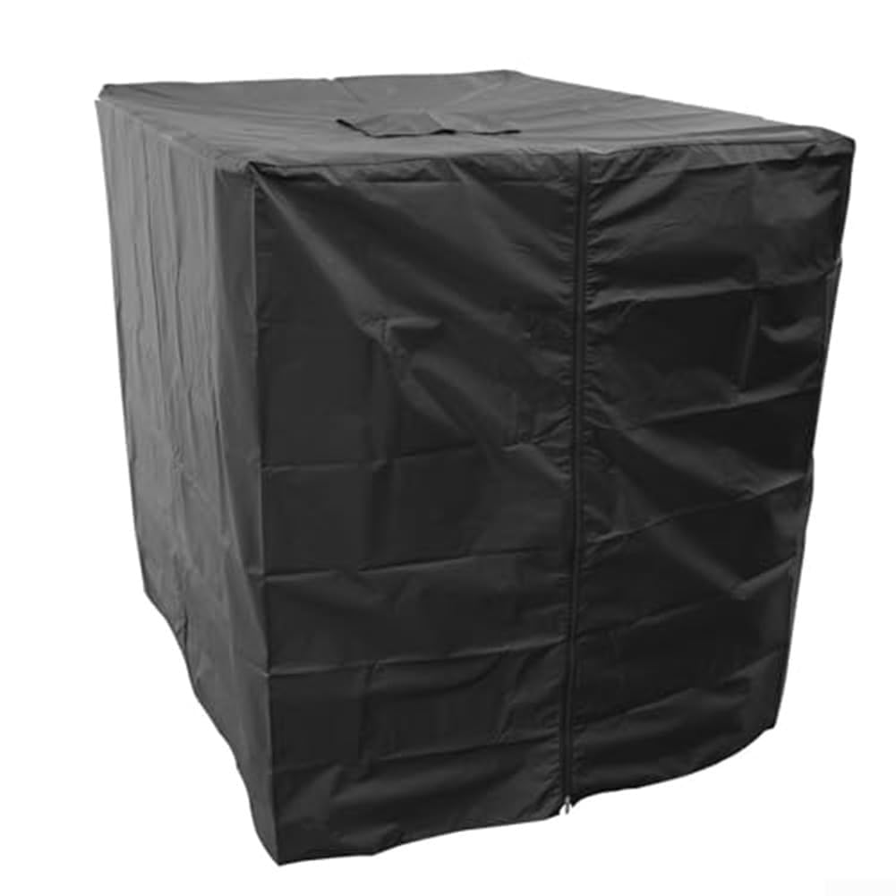 IBC Tank Cover 600L 300L Waterproof Sunscreen Protector with for ACCESS Door for 1000L Container Black 210D Material(600L 120 * 80 * 100cm)