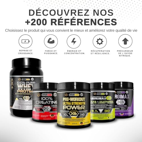 Healthy Fusion Pré Workout Puissant | Booster Énergie Pré-Entraînement avec Bêta-Alanine, Créatine, Caféine, Taurine, Vitamines B6, B9, B12, C | Saveur Pastèque | 300g – Image 8