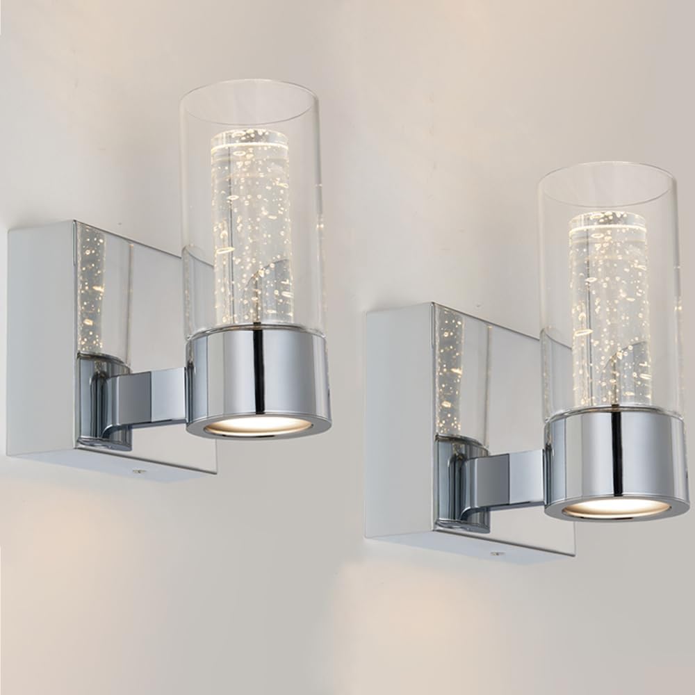 Amazon.com: onlybright 1-Light Bathroom Vanity Light, Dimmable LED ...