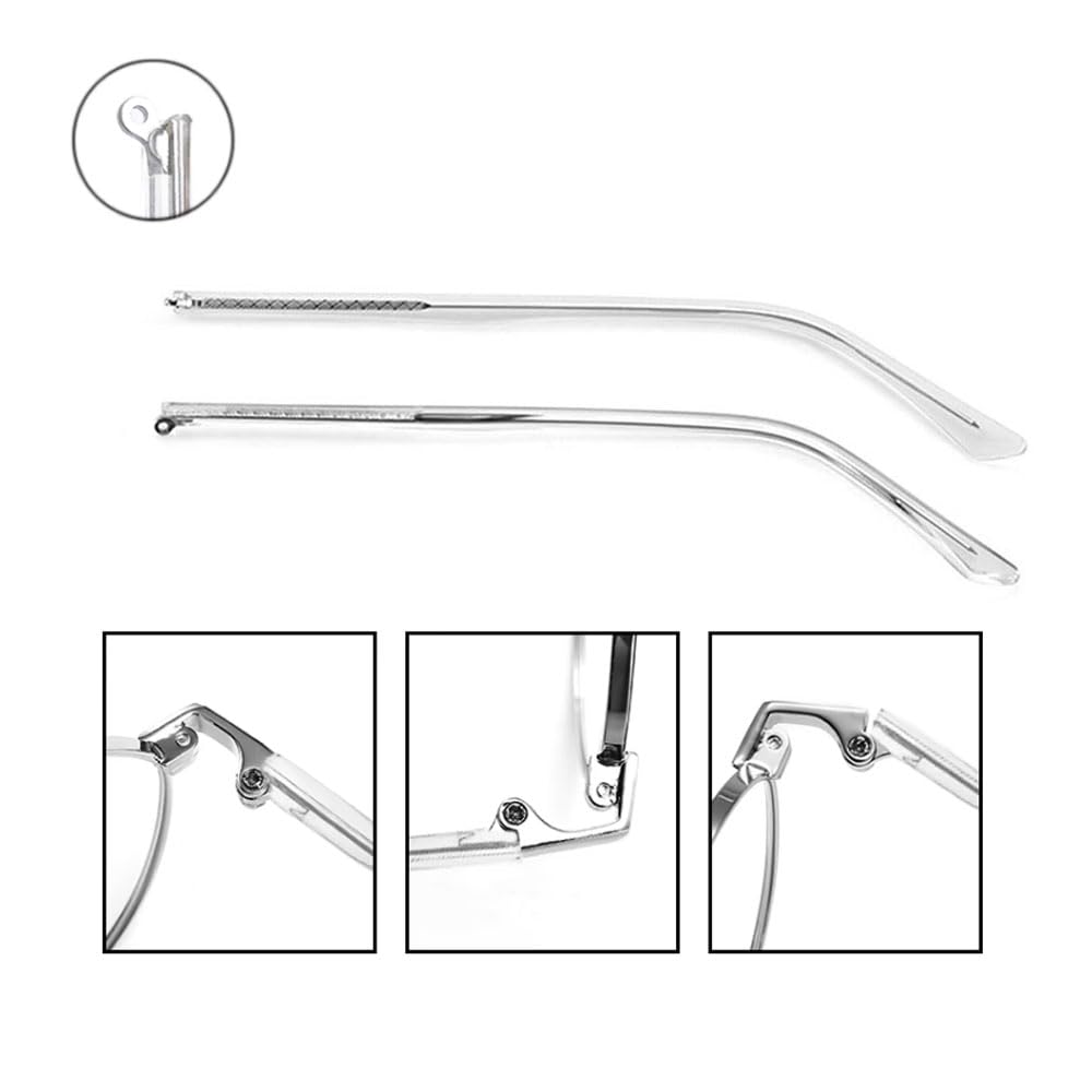 Metallbrille Ersatzbrille für Bügelbrillen, Arme, Beine und 3-in-1-Schraubendreher