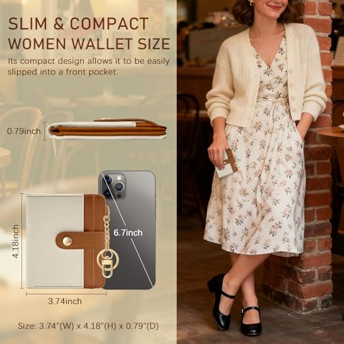 Image of Jogjam Small Ladies Wallet, Rfid Slim Thin Compact Women Credit Card Holder