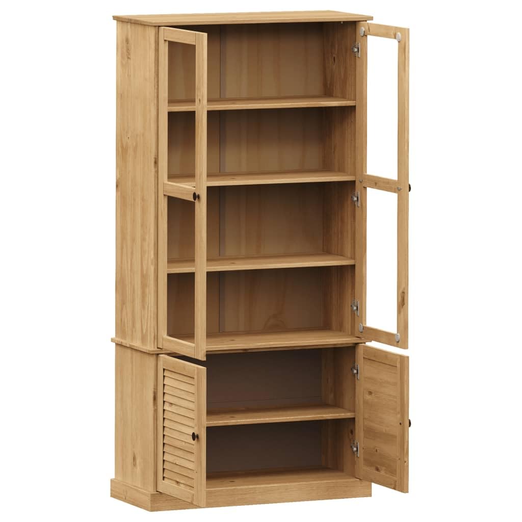 MAGINELS Bücherregal Mit 6 Ebenen & Türen – Weiß, Schmal, Erweiterbar – Perfekt Für Büro, Wohnzimmer Oder Schlafzimmer