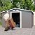 Luteren Outdoor Storage Shed 10FT x 12FT,Clearance with Lockable Door Metal Garden Shed Steel Anti-Corrosion Tool Storage House Waterproof for Backyard Patio (Gray)