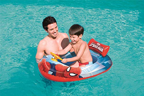 Bote Infantil Homem Aranha 1,12cm X71cm C/Volante Bestway