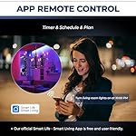 E12 Smart Bulb 60W Equivalent, 500LM 6W WiFi Candelabra LED Light Bulb Compatible with Alexa/Google Home, No Hub Required, RGBCW Chandelier Candle Bulb, 2.4G WiFi Only, ETL Listed, 3PCS - Image 5