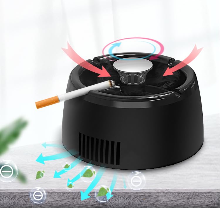 Amazon.co.jp: 灰皿 脱臭機 卓上空気清浄機 スモークレス灰皿