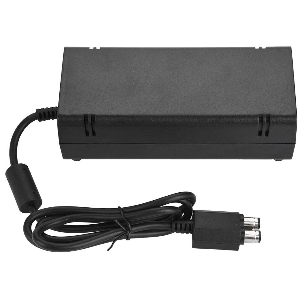 Adaptador de Fuente de alimentación, Cargador de Bloque de Fuente de alimentación, CA 100V - 240V Negro Universal para Xbox 360 Slim(European Standard 110-240V)