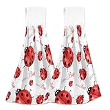 Respectueux de l'environnement : fabriqués avec des matériaux durables conçus pour de multiples usages, torchons de cuisine à motif floral mignon offrant une option durable pour le nettoyage de la maison