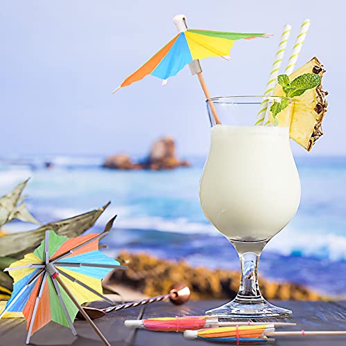 Umbrellas Cocktail Umbrella Drink Picks Octagonal Star-Shaped Paper Parasol Cupcake Toppers Handmade Cocktail Parasol Sticks For Pool Party Favors Supplies Decorations (150 Pieces) #TOP6