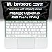 ProElife Keyboard Cover Skin for Magic Keyboard (M4) iPad Pro 13-inch 2024 (M4 Chip, A2925/A2926) US Enter TPU Protector for iPad Magic Keyboard M4 iPad Pro 13'' 2024 Accessory (Transparent)