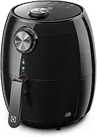 Fritadeira Elétrica sem oleo Electrolux Airfryer 3,2L 8 receitas pré-sugeridas desligamento automático cesto removivel 1400W EAF15 preta 127v
