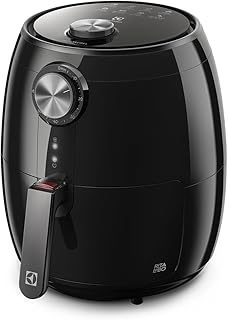 Air fryer electrolux por rita lobo 32l preta efficient com timer