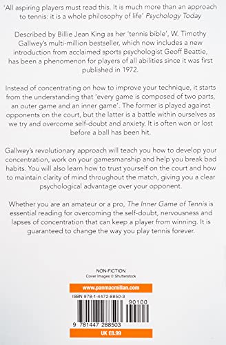 The Inner Game of Tennis: The Ultimate Guide to the Mental Side of Peak Performance