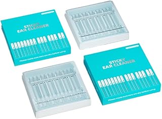 Sticky Ear Cleaner Swaps, Safer Than Cotton Swaps, Resin-Adhesive Earwax Removal Tools, Disposable Ear Picks, 2 Boxes 48 Pcs (Large (5.0 x 65.5 mm))