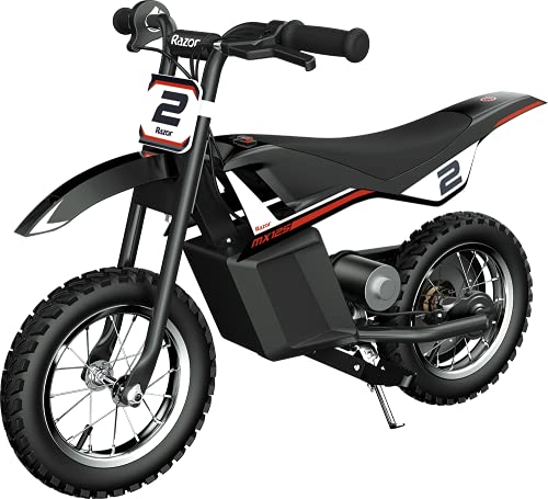 Razor MX125 Dirt Rocket Electric-Powered Dirt Bike Black for Kids