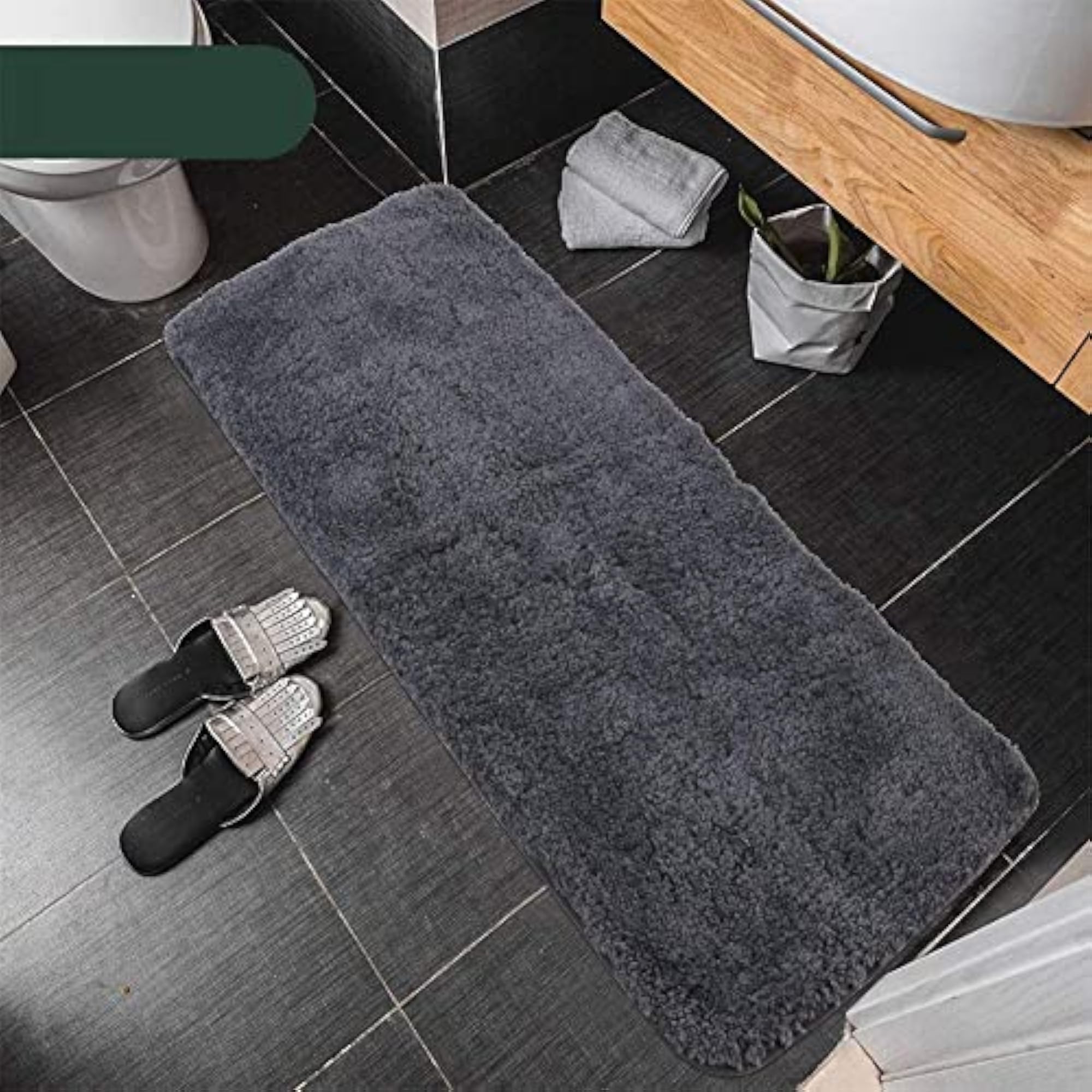 Microfiber Fur Anti-Skid Bath Runner Mat