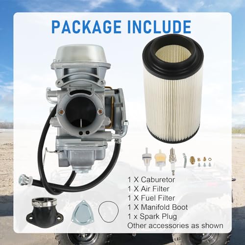 Image of Caburetor Replacement For Polaris Sportsman 500 4X4 HO 2001-2005 2010-2012, Scrambler 500 4x4 1997-2009, Trail Boss 325 2000-2002, Include Air Filter, Fuel Filter