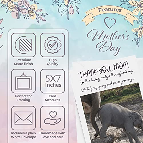 Mothers Day Card | Premium Quality | Mothers Day Card From Daughter | Loving Nudges Greeting Card For Mom | Happy Mothers Day Card | Mother's Day Card | Mothers Day Cards For Mom #TOP4