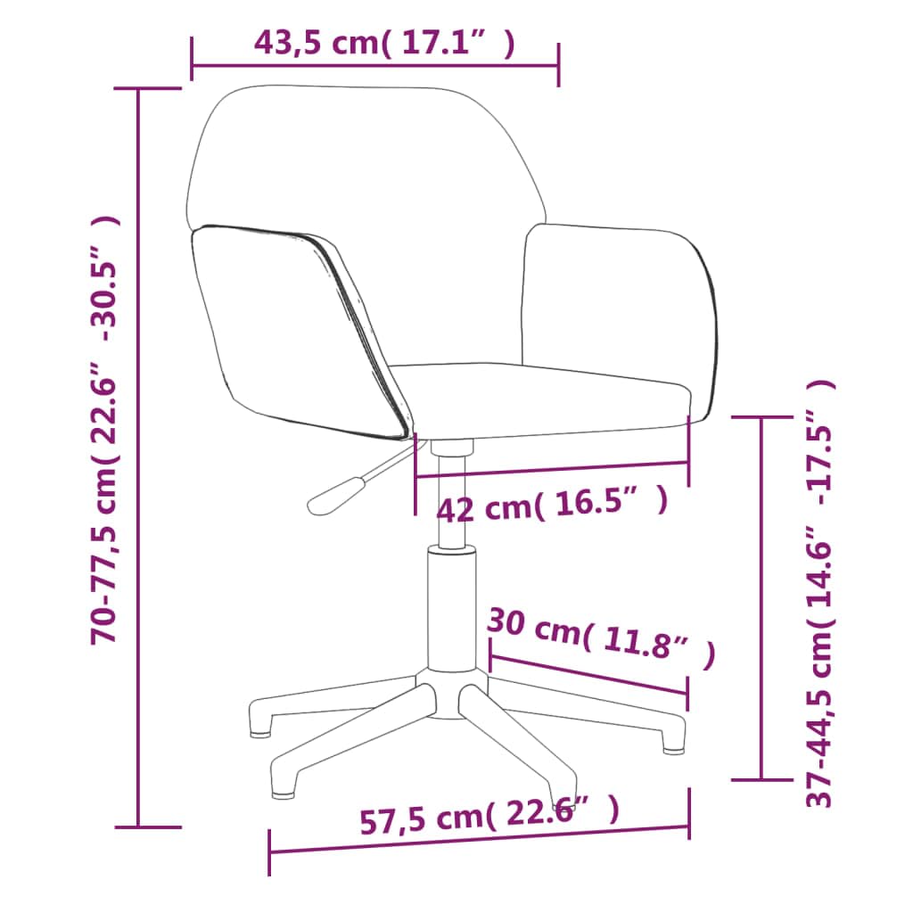 Krzesła do jadalni, 2 szt., obrotowe, ciemnoszare, tapicerowane krzesło z ergonomicznym oparciem i tapicerowanym siedziskiem, krzesło z podłokietnikami do jadalni, kuchni, salonu, biura